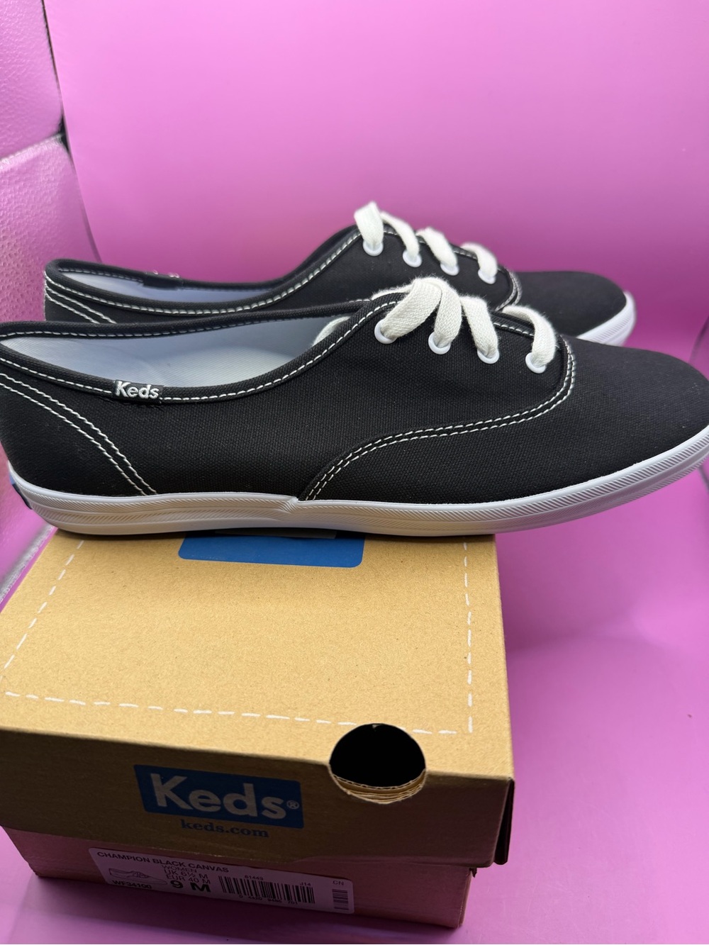Keds Champion Black Canvas size 9 - Picture 6 of 8